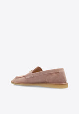 Dolce 
Gabbana DG Logo Suede Penny Loafers Pink CP0182 A3G52-8H424