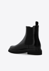 Dolce 
Gabbana Leather Chelsea Ankle Boots Black CT1049 A1203-80999