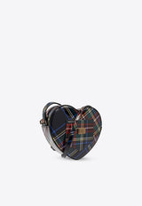 Dolce 
Gabbana Kids Girls Tartan Check Heart-Shaped Crossbody Bag Multicolor EB0248 AI412-HB5DP