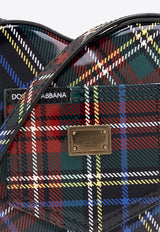 Dolce 
Gabbana Kids Girls Tartan Check Heart-Shaped Crossbody Bag Multicolor EB0248 AI412-HB5DP