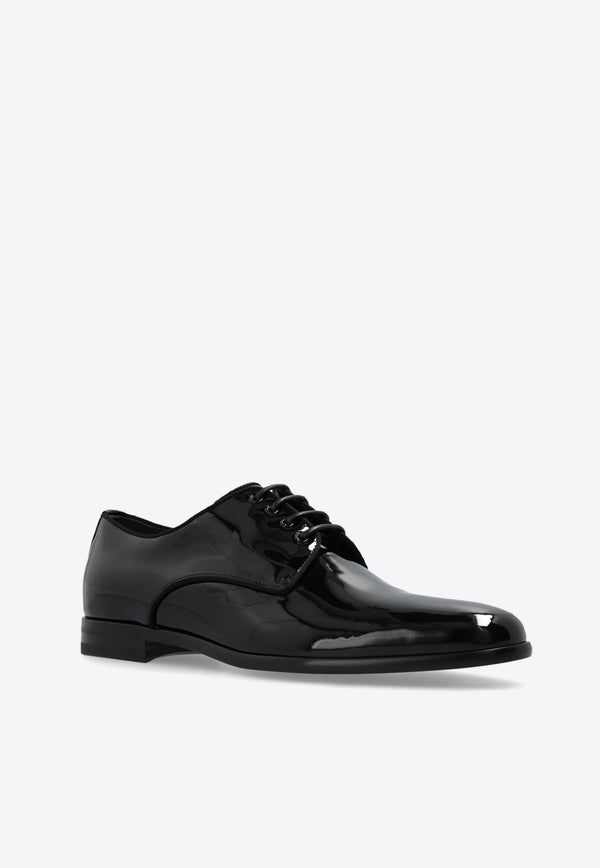 Dolce 
Gabbana Raffaello Patent Leather Derby Shoes Black CN0105 A1471-80999