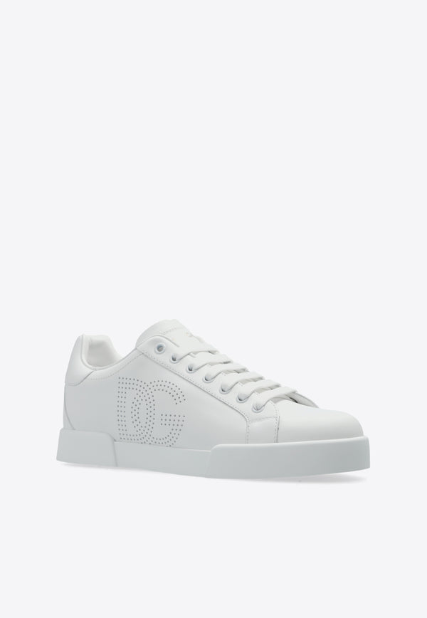 Dolce 
Gabbana Portofino Low-Top Leather Sneakers White CK2277 AV066-89642