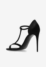 Dolce 
Gabbana Keira 105 T-bar Satin Sandals  Black CR1766 A7630-80999