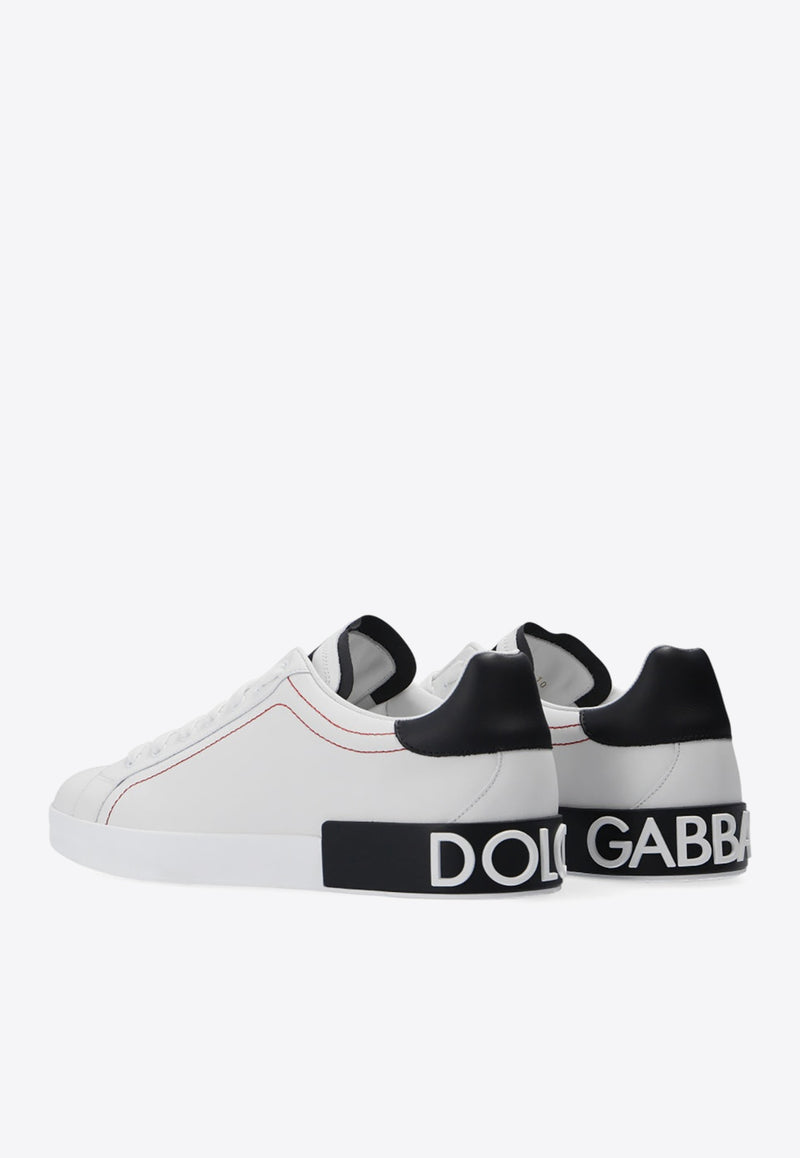 Dolce 
Gabbana Portofino Leather Low-Top Sneakers White CS1760 AH526-89697