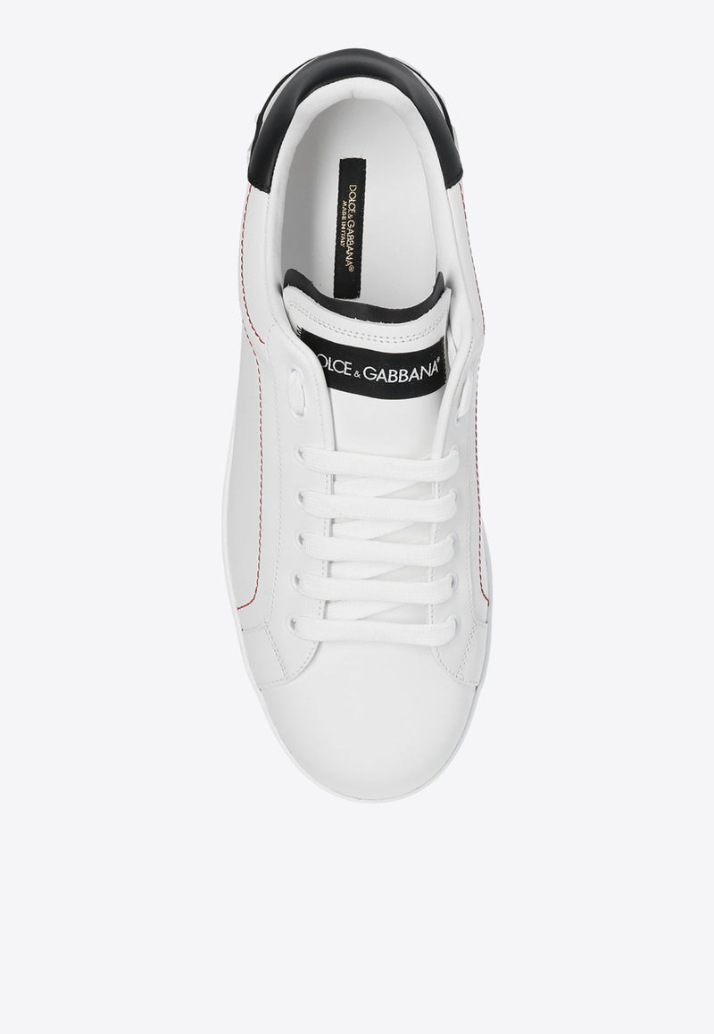 Dolce 
Gabbana Portofino Leather Low-Top Sneakers White CS1760 AH526-89697