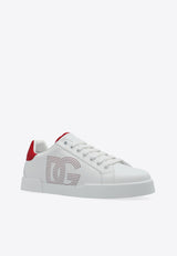 Dolce 
Gabbana Portofino Leather Low-Top Sneakers White CS2277 AV066-8I056