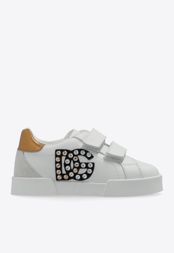 Dolce 
Gabbana Kids Babies Portofino Leather Sneakers White DN0195 AA631-89662