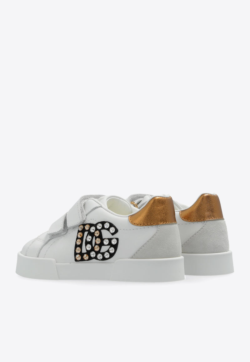 Dolce 
Gabbana Kids Babies Portofino Leather Sneakers White DN0195 AA631-89662