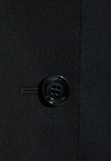 Dolce 
Gabbana Single-Breasted Wool Blazer Black F290XT FU28D-N0000