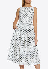 Dolce 
Gabbana Polka Dot Flared Dress White F6JHVT HS5R7-HWZQN