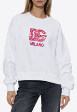 Dolce 
Gabbana DG Milano Patch Sweatshirt White F9Q92Z GDBVW-S8400