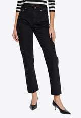 Dolce 
Gabbana Logo Tag Boyfriend Jeans Black FTAIAD G8KD1-S9001