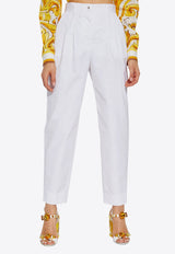 Dolce 
Gabbana Tailored Tapered Pants White FTC5ZT FU61D-W0800