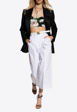 Dolce 
Gabbana High-Rise Culotte Pants White FTCC2T FUFLG-W0800