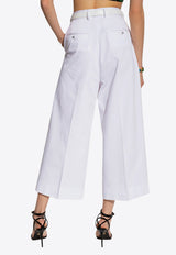 Dolce 
Gabbana High-Rise Culotte Pants White FTCC2T FUFLG-W0800