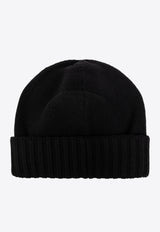 Dolce 
Gabbana DG Logo Embroidered Cashmere Beanie Black FXQ06Z JAWZ9-N0000