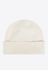 Dolce 
Gabbana DG Logo Cashmere Beanie Cream FXQ06Z JAWZ9-W0001