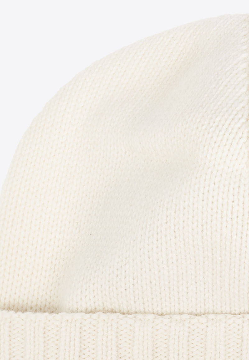 Dolce 
Gabbana DG Logo Cashmere Beanie Cream FXQ06Z JAWZ9-W0001