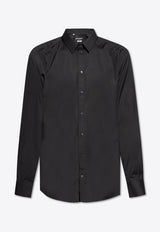 Dolce 
Gabbana Long Sleeved Button-Up Shirt Black G5EJ1T FU5U8-N0000