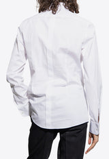 Dolce 
Gabbana Long-Sleeved Tuxedo Shirt White G5EN5T FU5U8-W0800