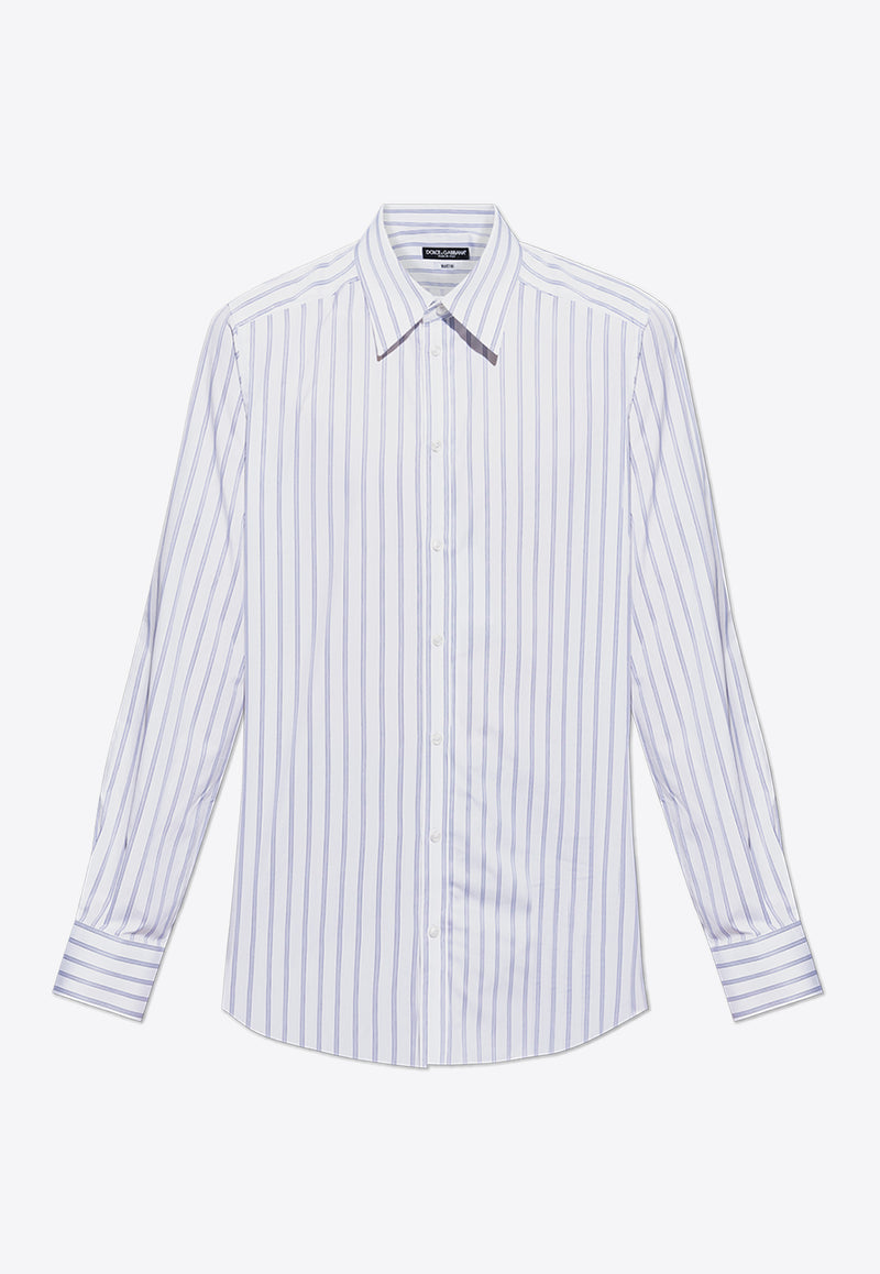 Dolce 
Gabbana Long-Sleeved Striped Shirt White G5LB0T FR5Z0-S8051