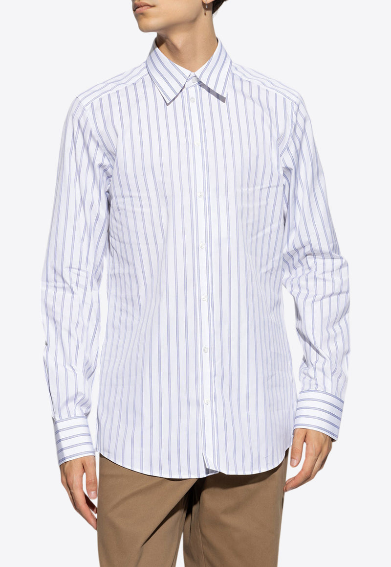 Dolce 
Gabbana Long-Sleeved Striped Shirt White G5LB0T FR5Z0-S8051