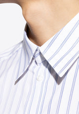 Dolce 
Gabbana Long-Sleeved Striped Shirt White G5LB0T FR5Z0-S8051