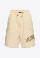 Dolce 
Gabbana Logo Embroidered Track Shorts Beige GP09OZ G7NQI-M0299