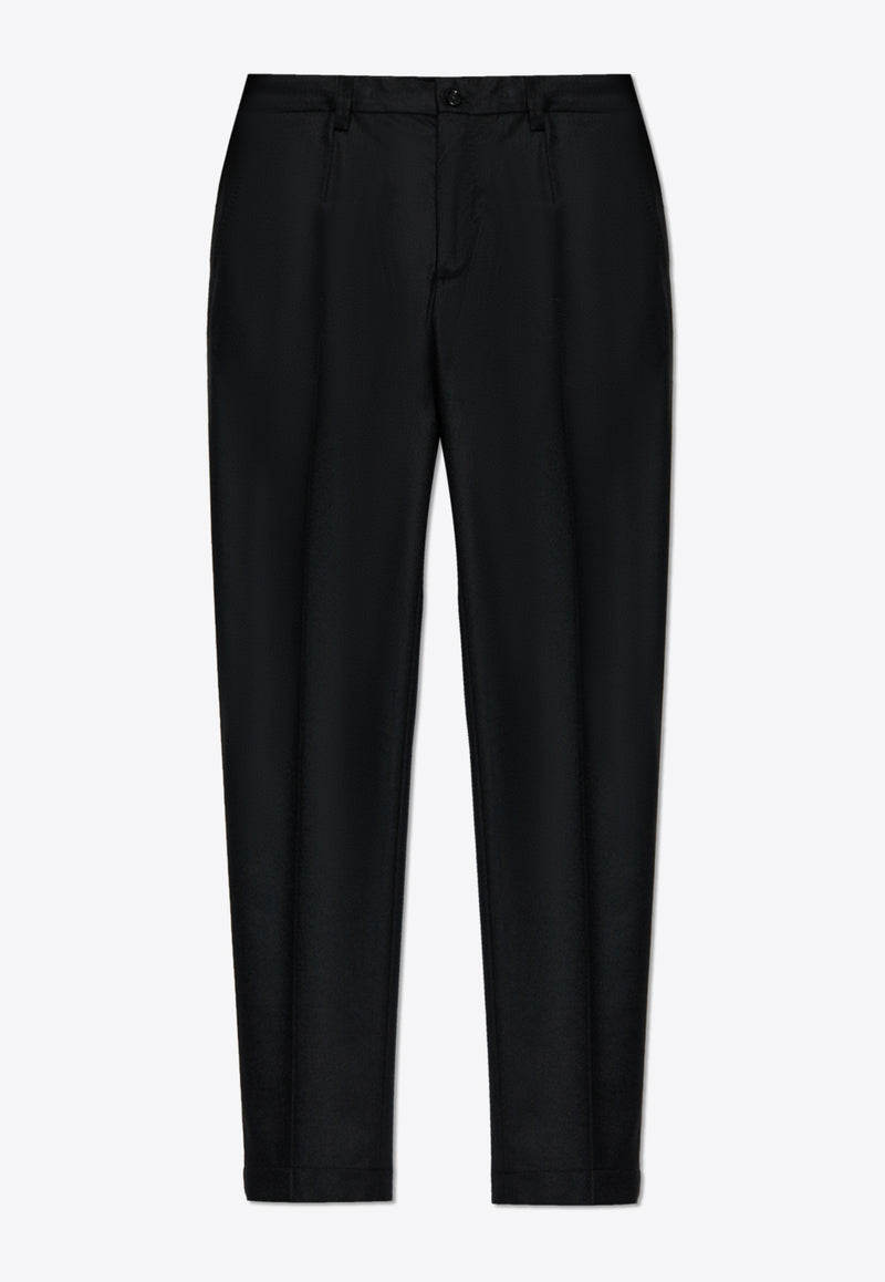 Dolce 
Gabbana Straight-Leg Tailored Wool Pants Black GW13ET FU21Q-N0000