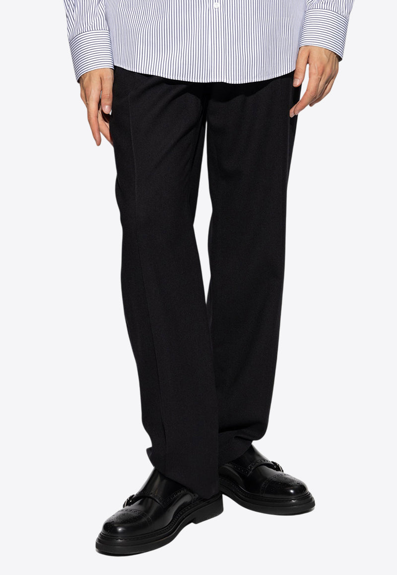 Dolce 
Gabbana Straight-Leg Wool Pants Black GP03AT FU28E-N0000