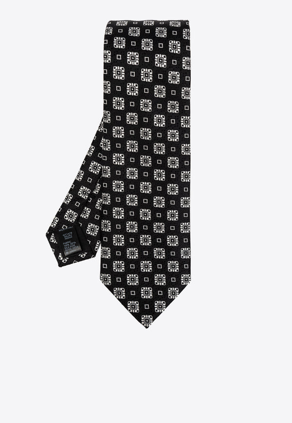 Dolce 
Gabbana Silk Patterned Tie Black GT147E G0JRJ-N0004