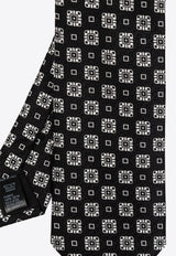 Dolce 
Gabbana Silk Patterned Tie Black GT147E G0JRJ-N0004