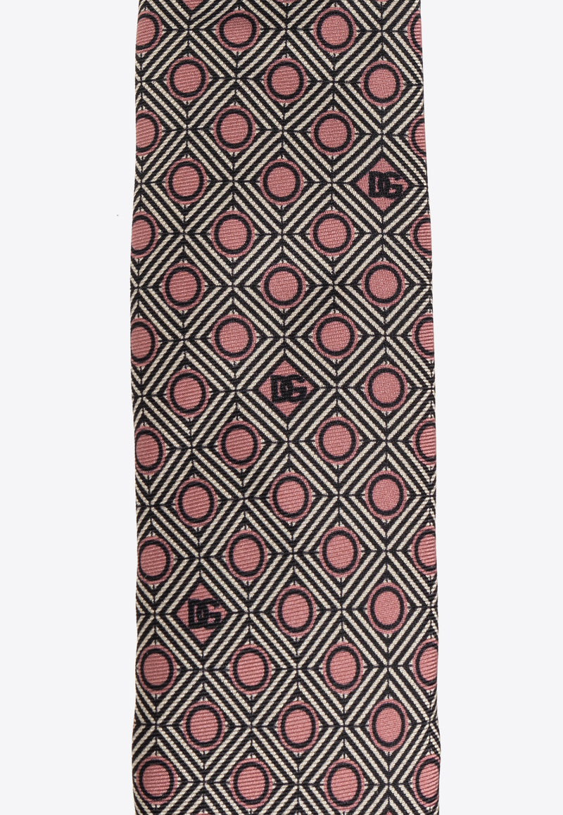 Dolce 
Gabbana Silk Patterned Tie Pink GT149E G0WSO-X0805