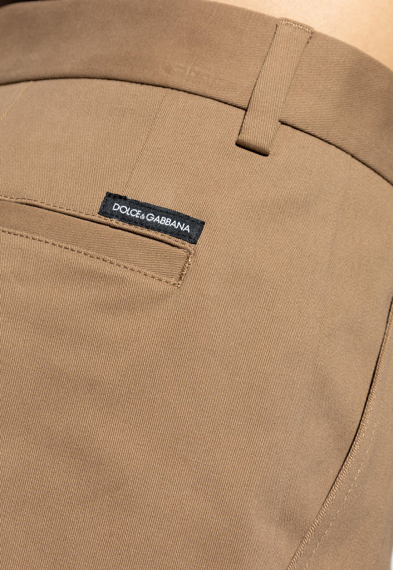 Dolce 
Gabbana Straight-Leg Chino Pants Brown GV5ZHT FUFMU-M0209