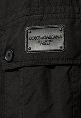 Dolce 
Gabbana Straight-Leg Cargo Pants Black GV3OHT G8LD9-N0000