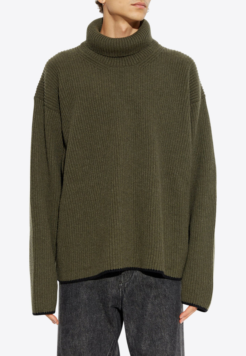 Dolce 
Gabbana Wool High-Neck Sweater Green GXW24T JCVW7-V2091