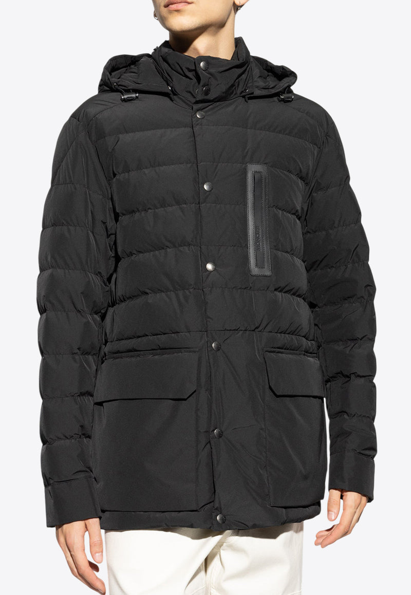 Moncler Arpettaz Zip-Up Down Jacket Black J20911A00061 549MF-999