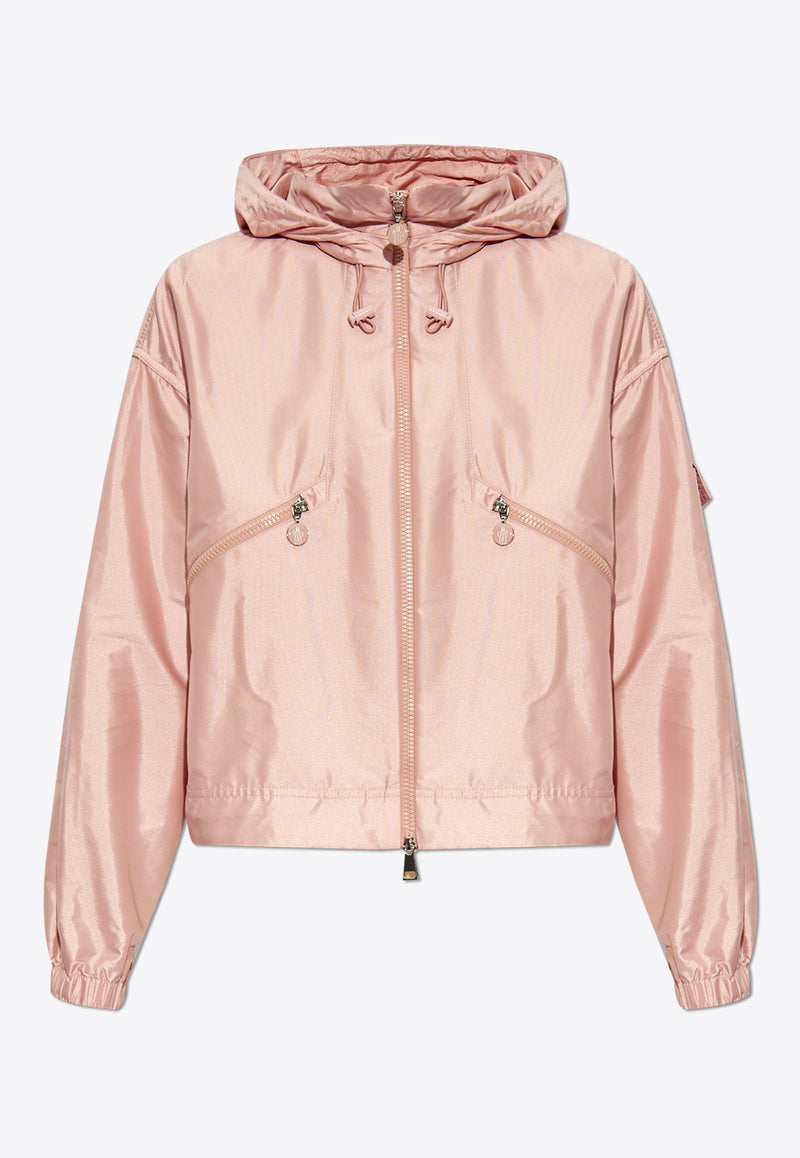 Moncler Hemar Zip-Up Hooded Jacket Pink J20931A00046 597R1-518