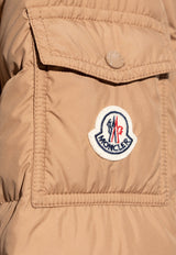 Moncler Baux Zip-Up Down Jacket Beige J20931A00076 54A81-248