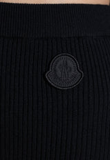 Moncler Logo Patch High-Rise Leggings Black J20939G00005 M1259-999