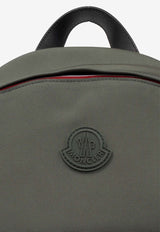 Moncler New Pierrick Logo Patch Backpack Green J209A5A00009 M4162-893