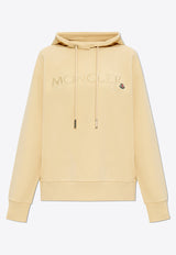 Moncler Logo Embroidered Hooded Sweatshirt Beige J20938G00019 89A1K-221