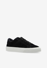 Moncler Monaco Suede Low-Top Sneakers Blue J209A4M00060 M4499-772