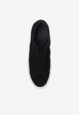 Moncler Monaco Suede Low-Top Sneakers Blue J209A4M00060 M4499-772