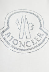 Moncler Crystal Logo Crewneck Sweatshirt White J20938G00040 899TR-033