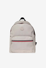 Moncler New Pierrick Logo Patch Backpack Gray J209A5A00009 M4162-265