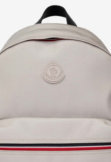 Moncler New Pierrick Logo Patch Backpack Gray J209A5A00009 M4162-265