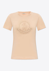 Moncler Crystal Logo T-shirt Pink J20938C00017 829FB-514