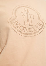 Moncler Crystal Logo T-shirt Pink J20938C00017 829FB-514