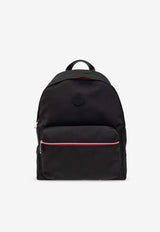 Moncler New Pierrick Logo Patch Backpack Black J209A5A00009 M4162-999